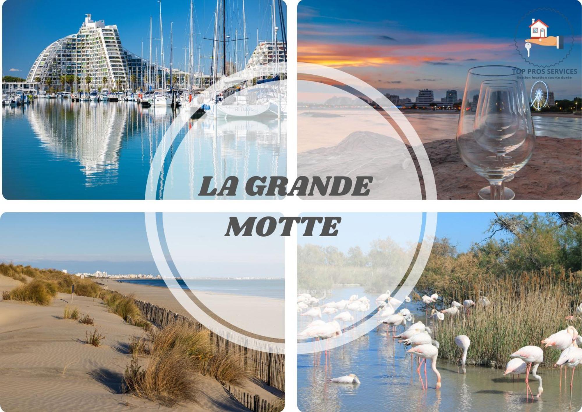 LE PACIFICA APPART - Neuf Parking WIFI CLIM 2min PLAGE - Résidence Le Pacific - CoHôteConciergerie La Grande Motte Esterno foto